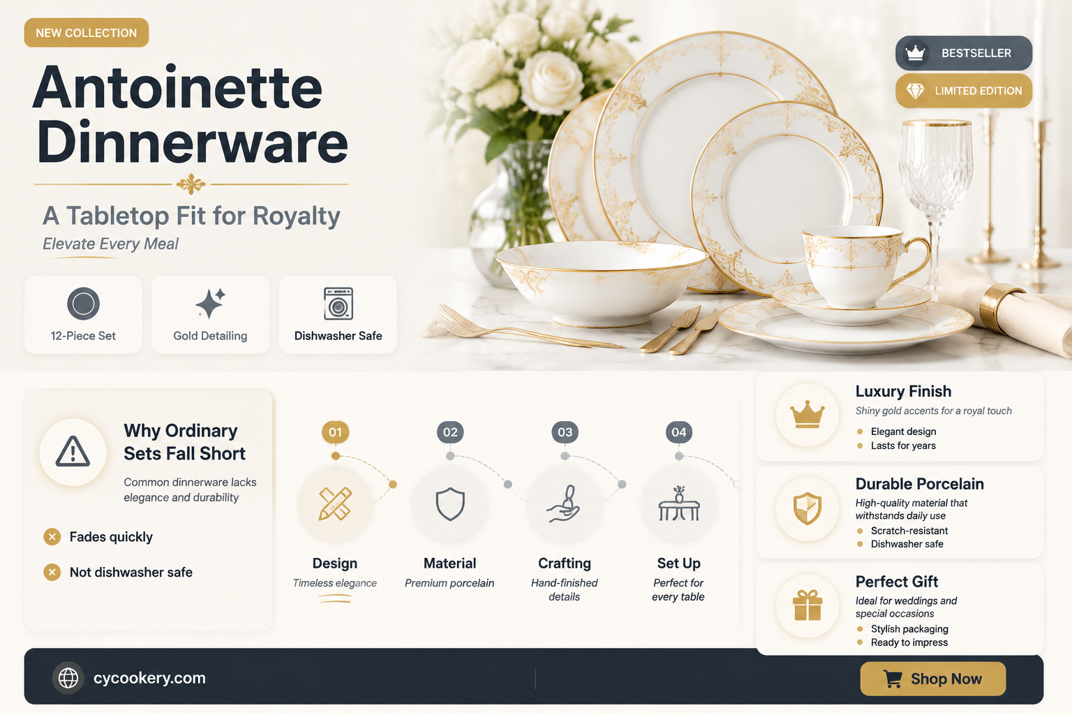 antoinette dinnerware set