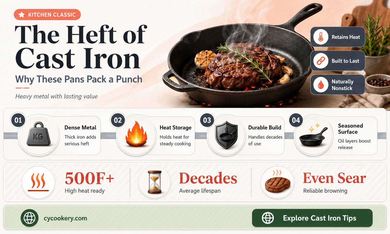 are cast iron pans heavy