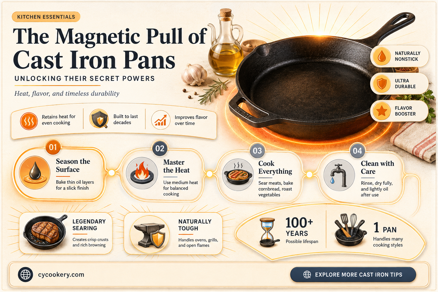 are cast iron pans magnetic