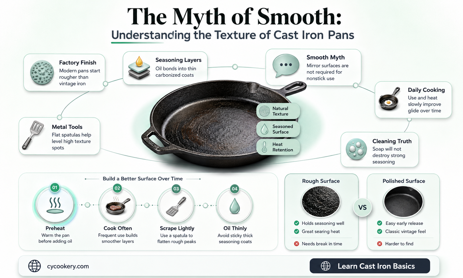 are cast iron pans supposed to be smooth