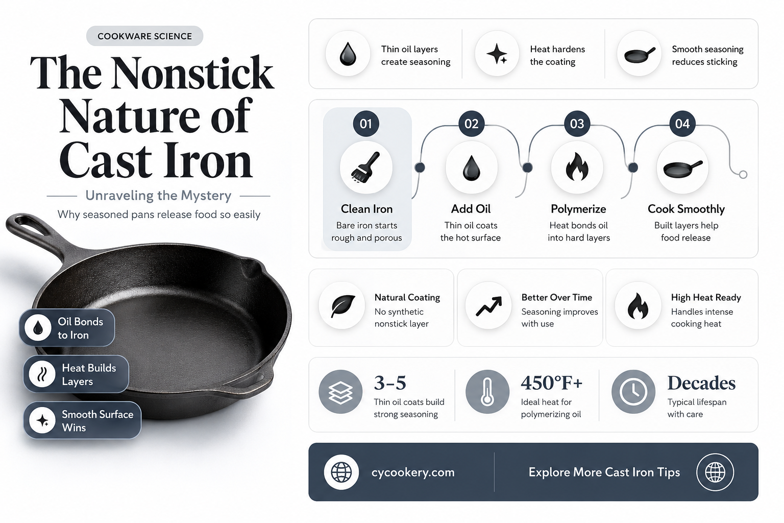 are cast iron pans nonstick