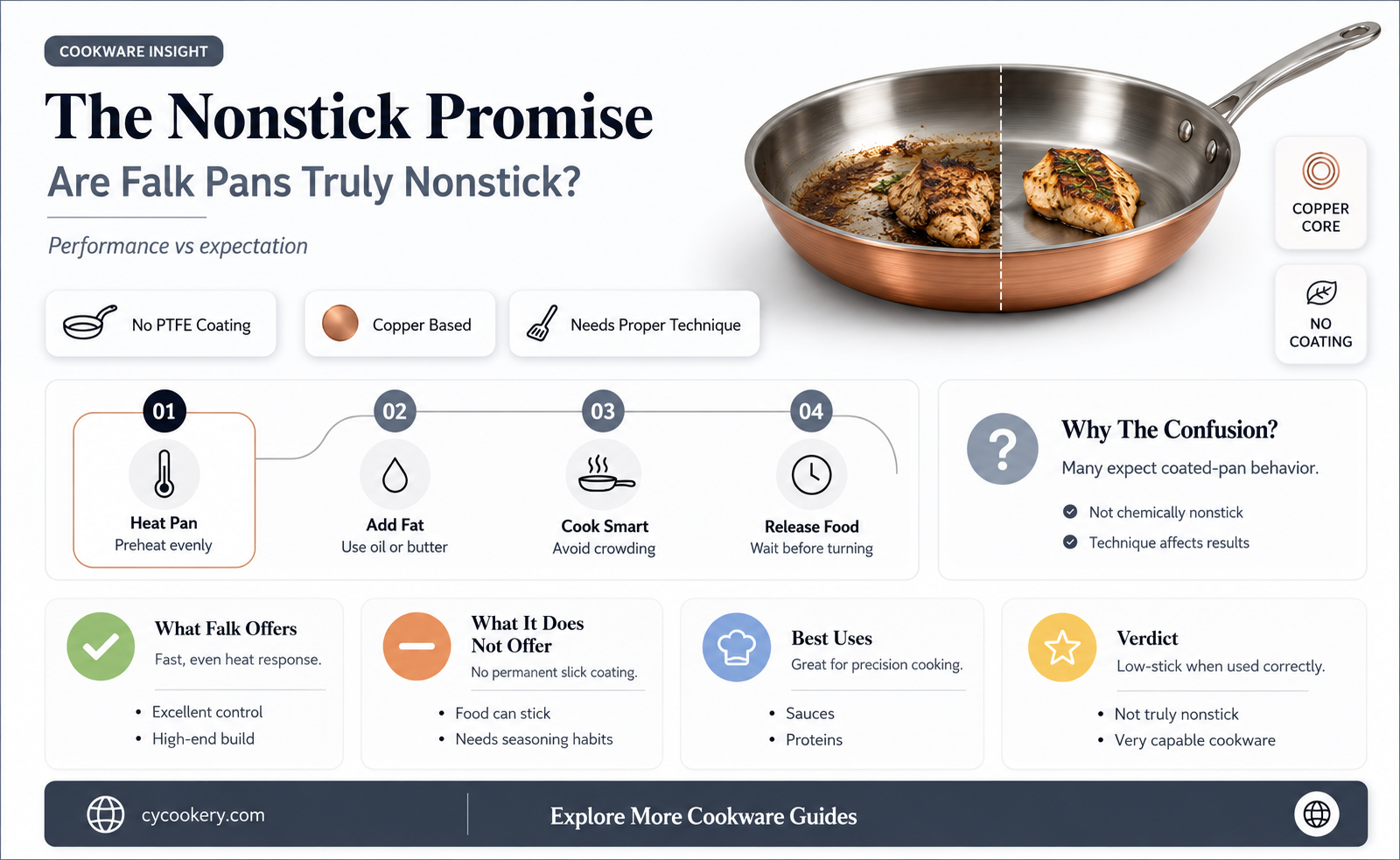 are falk pans nonstick