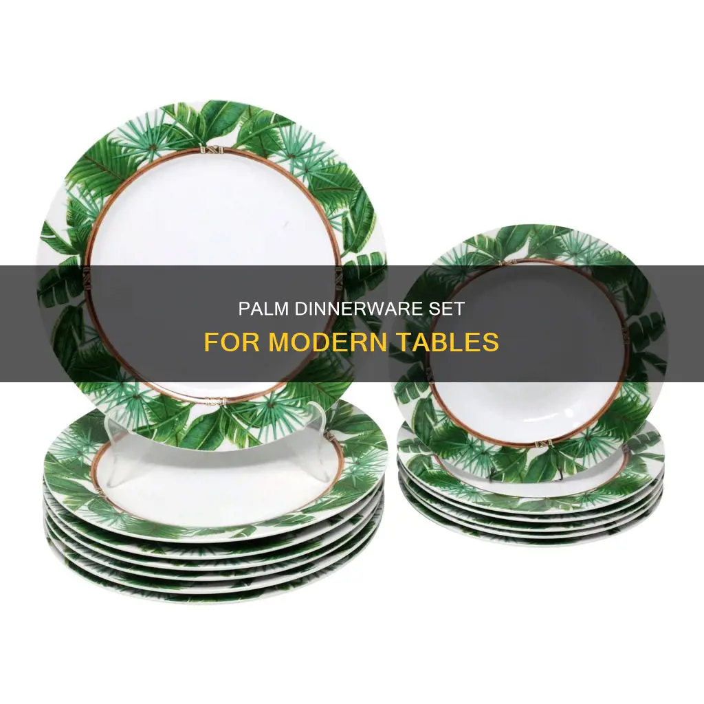 the palm 20 piece dinnerware set