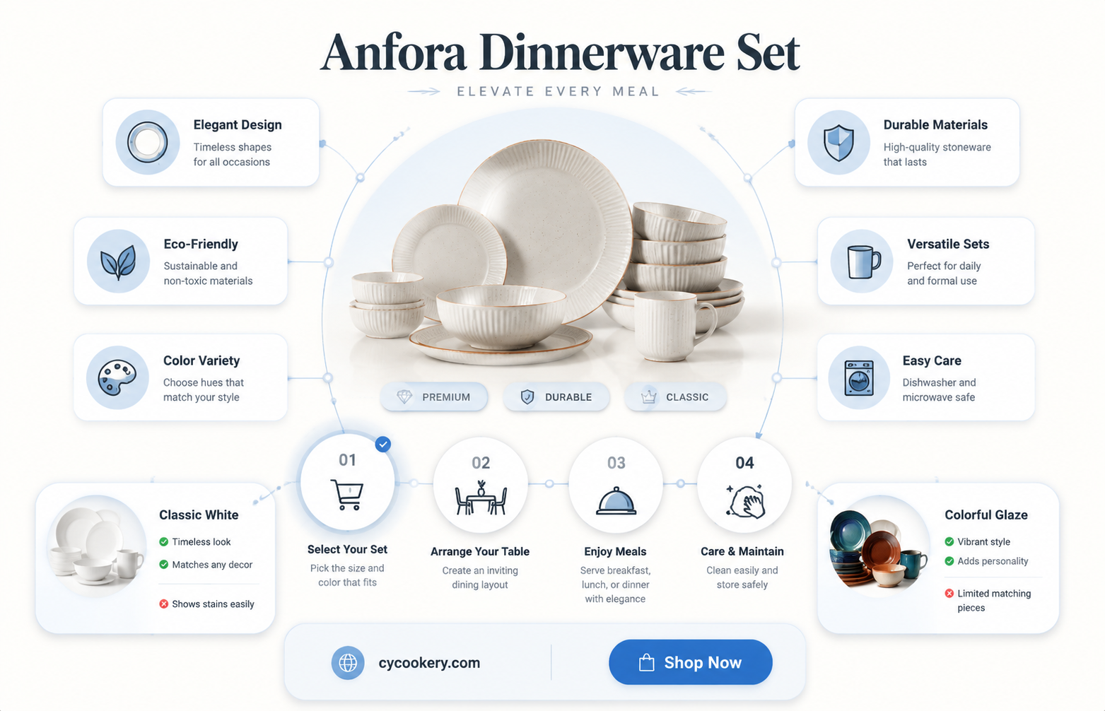 anfora dinnerware sets