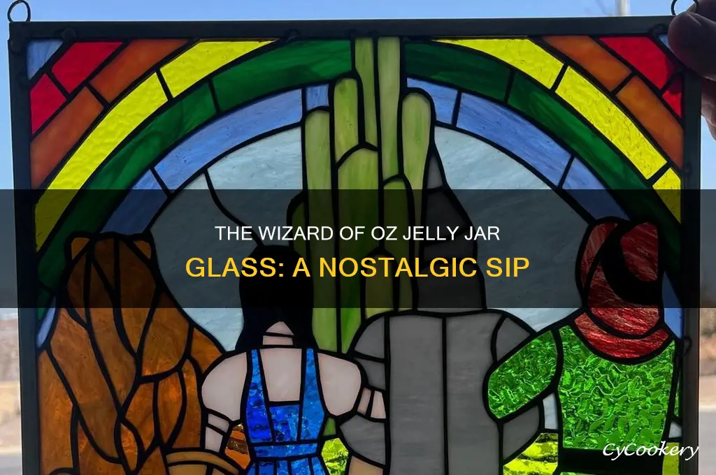 the wizard of oz jelly jar drinking glass