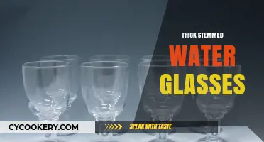 Elegant Thick-Stemmed Water Glasses: Elevate Your Dining Experience