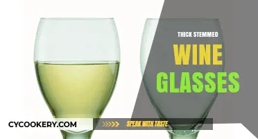 Elegant Thick Stemmed Wine Glasses: Enhancing Your Tasting Experience