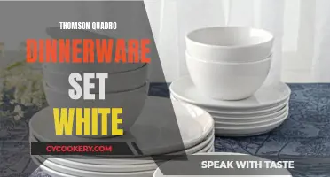 Quadro White Dinnerware Set for Modern Tables