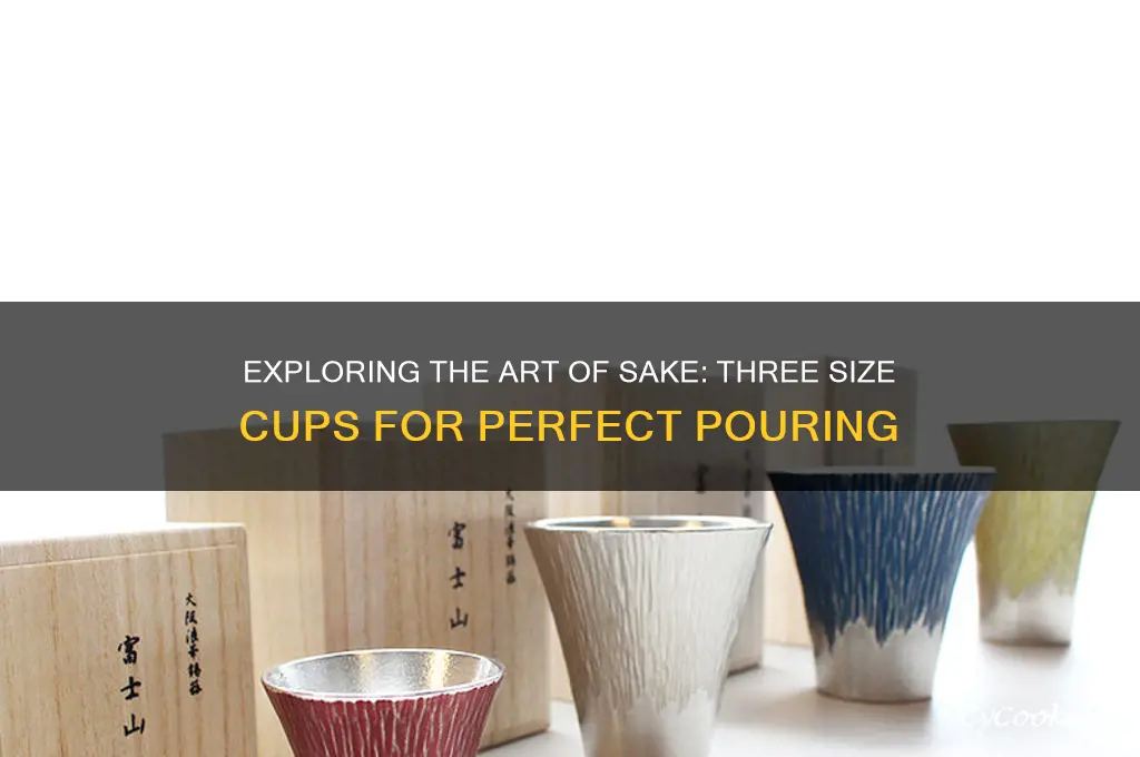 three size sake cup