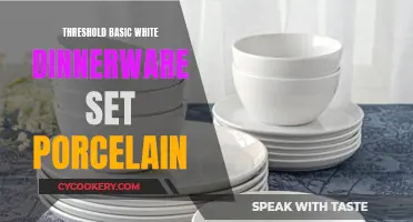 Basic White Dinnerware Set: Pure Porcelain Perfection