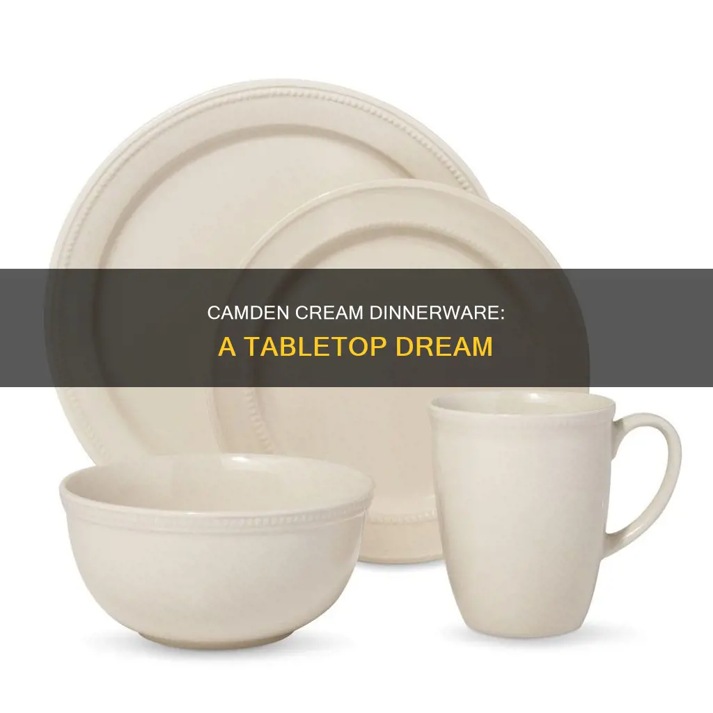 threshold camden cream dinnerware set