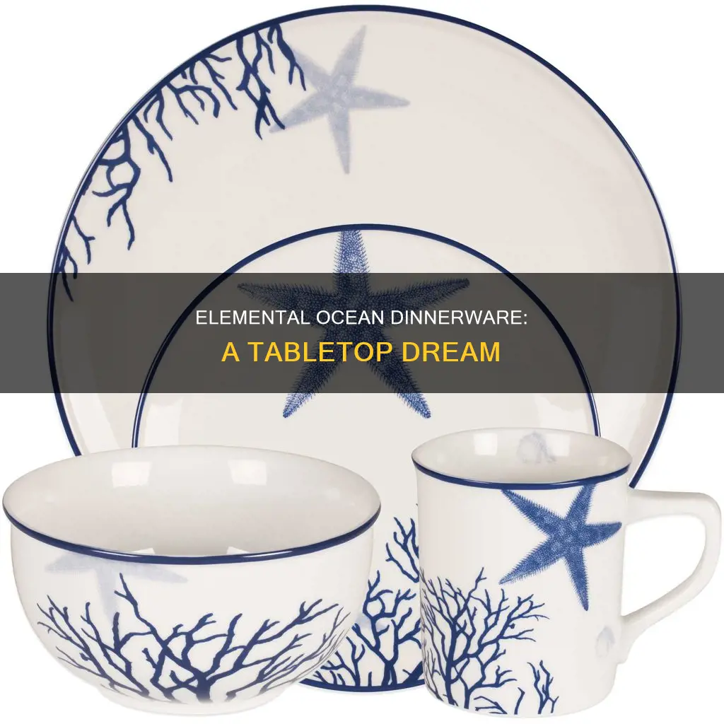 threshold elemental ocean dinnerware set