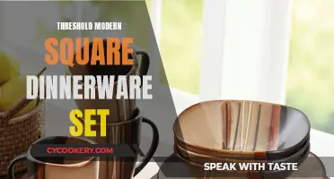 Modern Square Dinnerware Set for Contemporary Tables