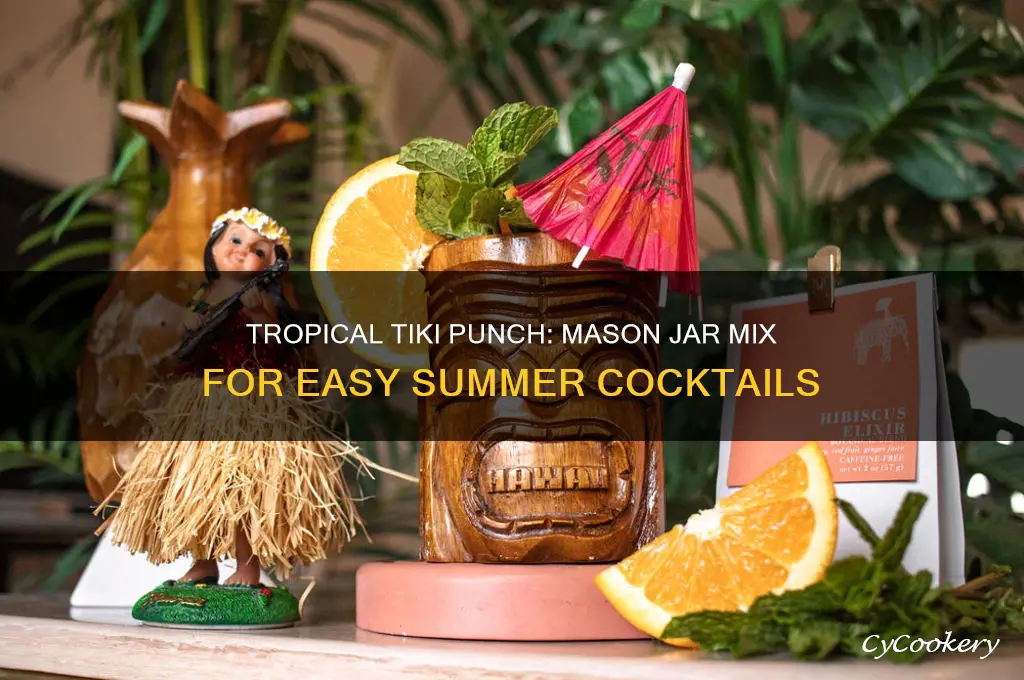 tiki punch mason jar drink mix