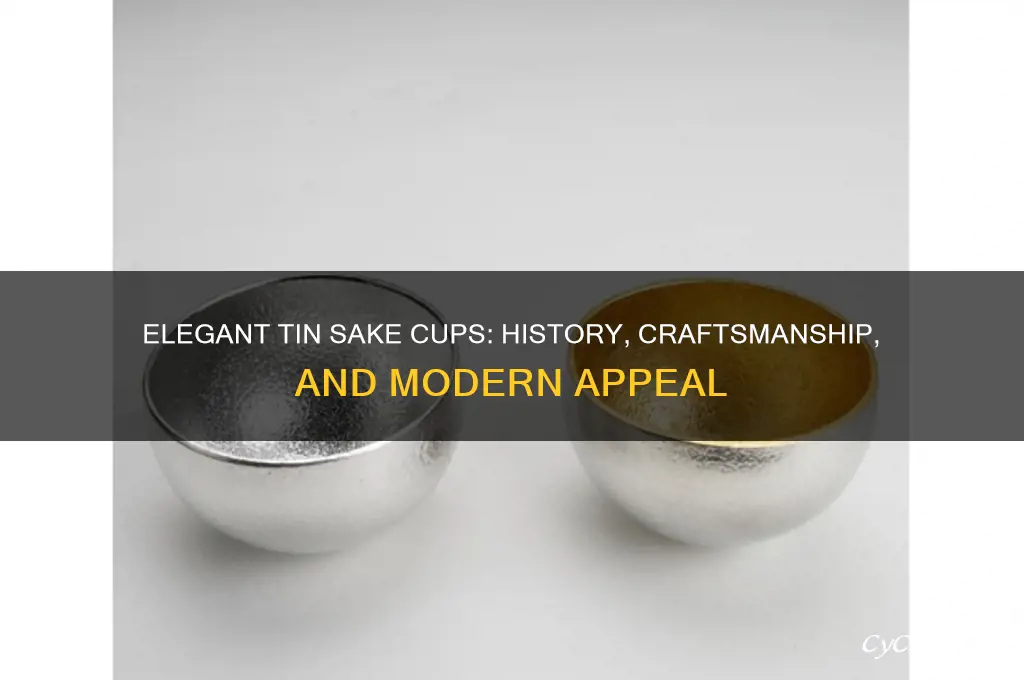 tin sake cup