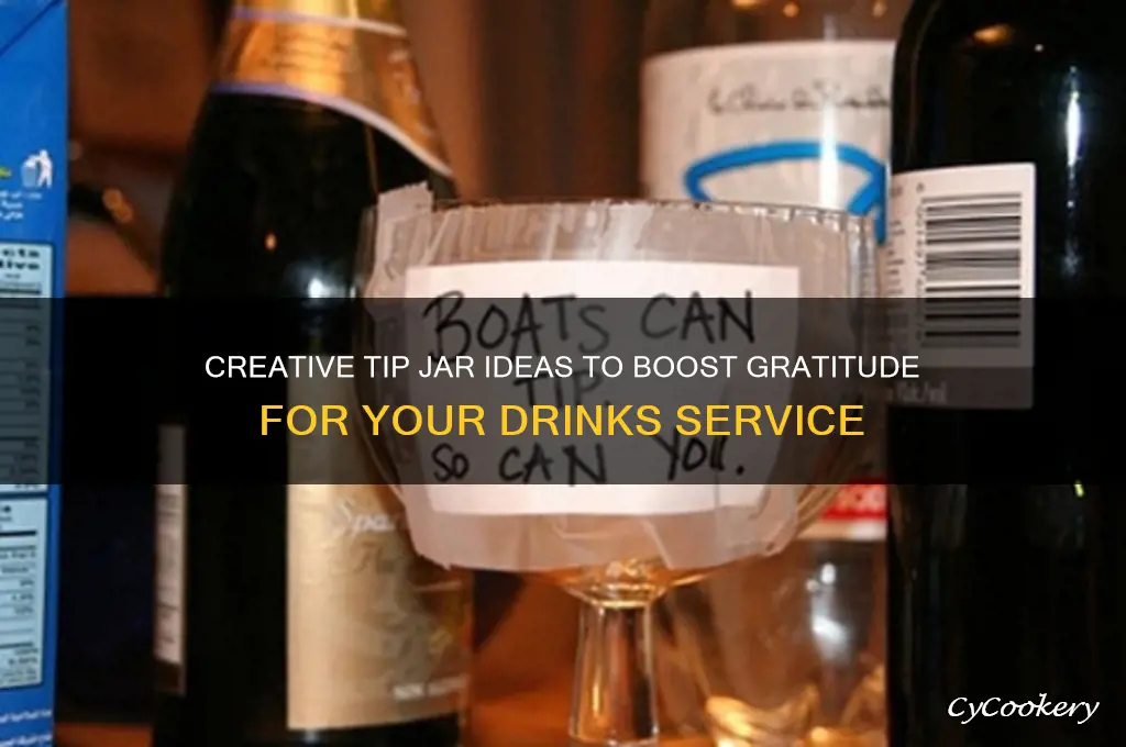 tip jar idea for drinks
