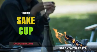 Elegant Titanium Sake Cup: Unbreakable Tradition Meets Modern Luxury