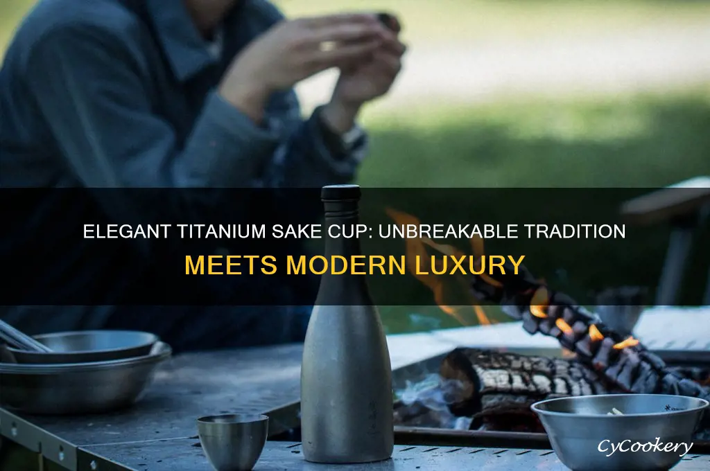 titanium sake cup