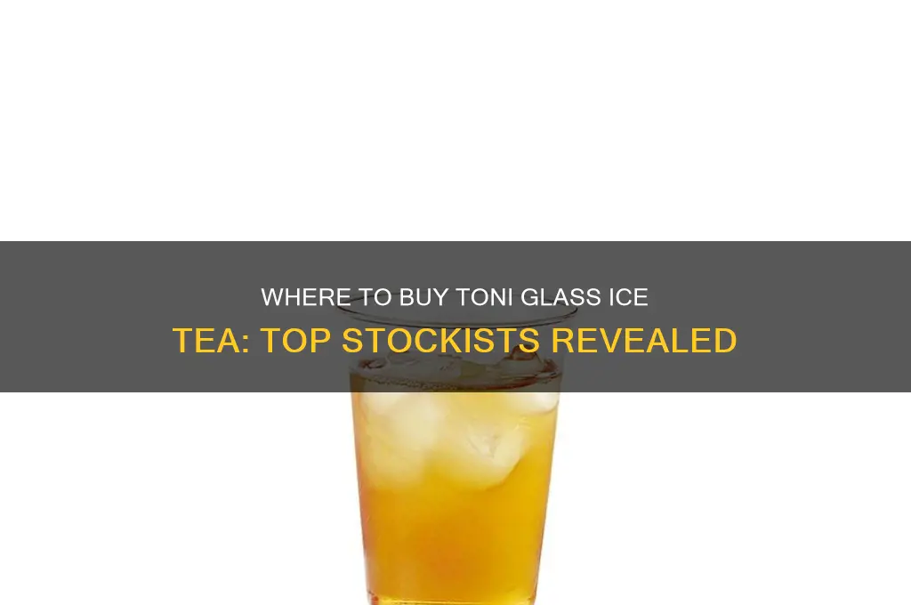 toni glass ice tea stockists