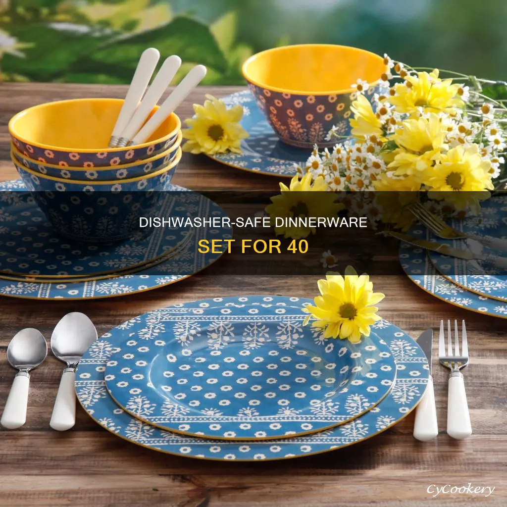 too rated 40 pc dishwasher microwave safe dinnerware set