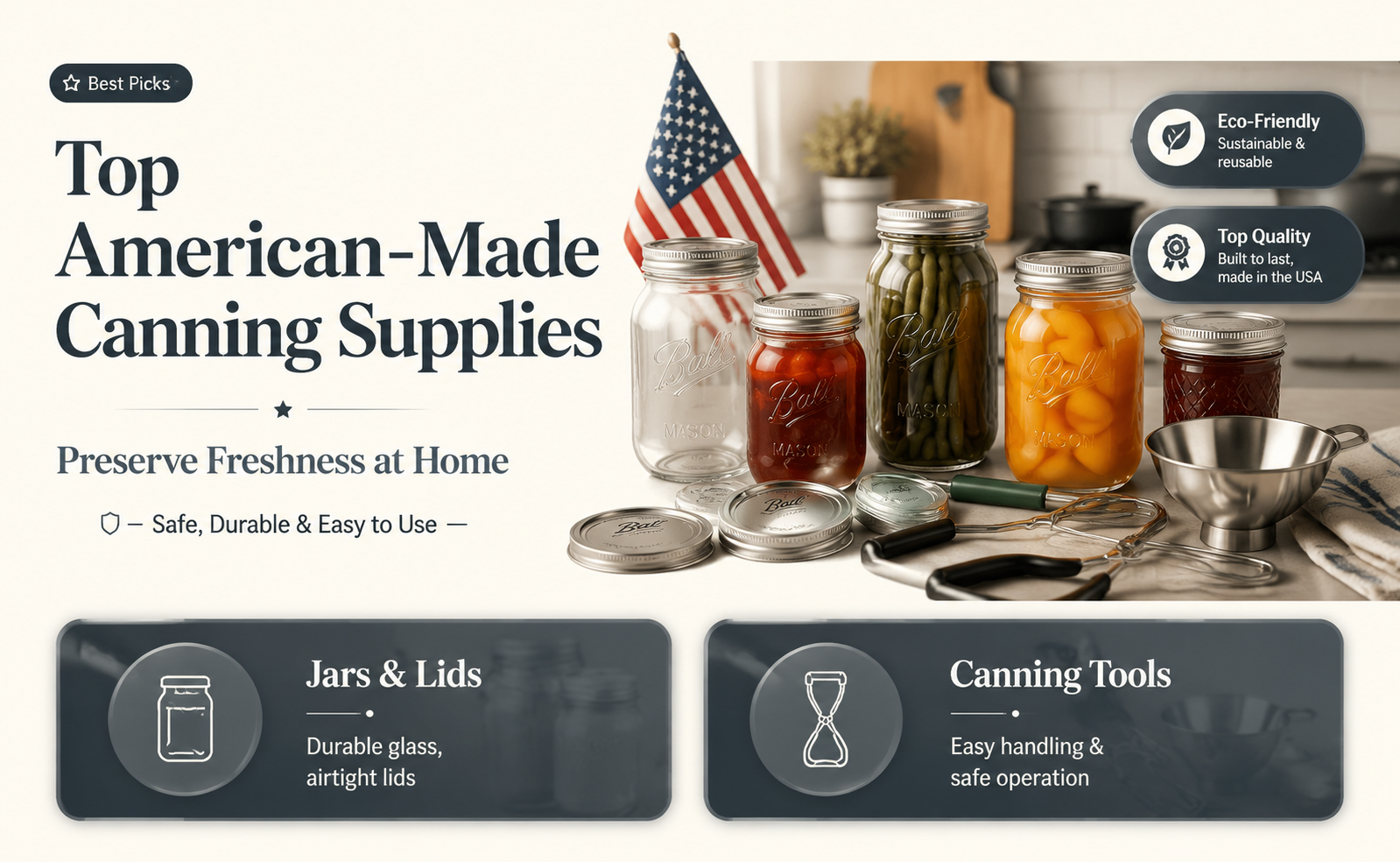 american made canning supplies