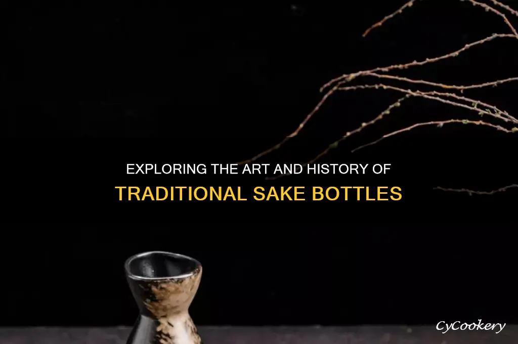 traditional sake bottle
