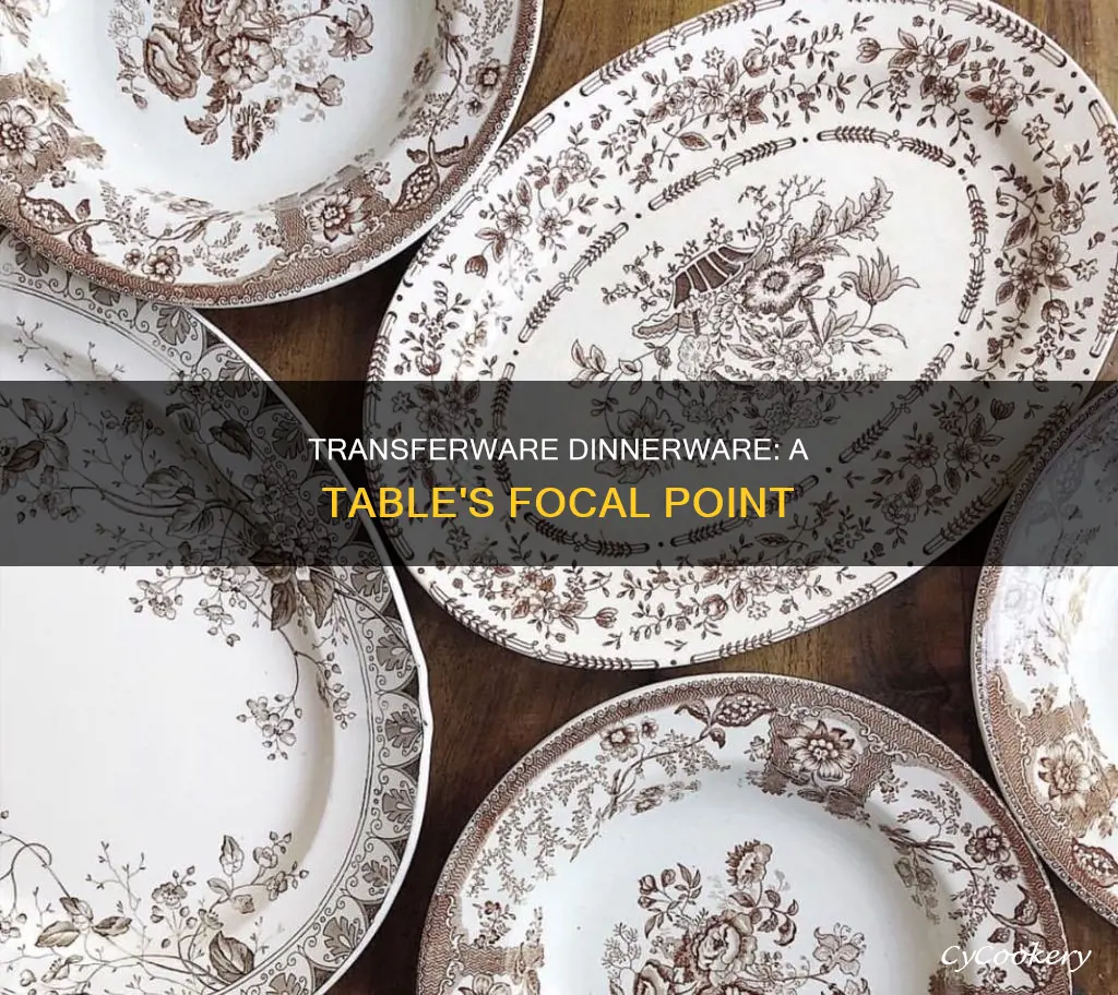 transferware dinnerware sets