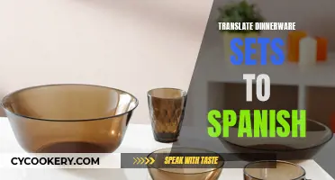 Dinnerware Sets in Spanish