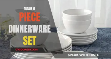 Dinnerware Set for Four: Trellis Design