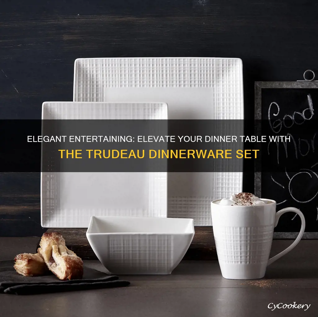 trudeau 16 piece dinnerware set