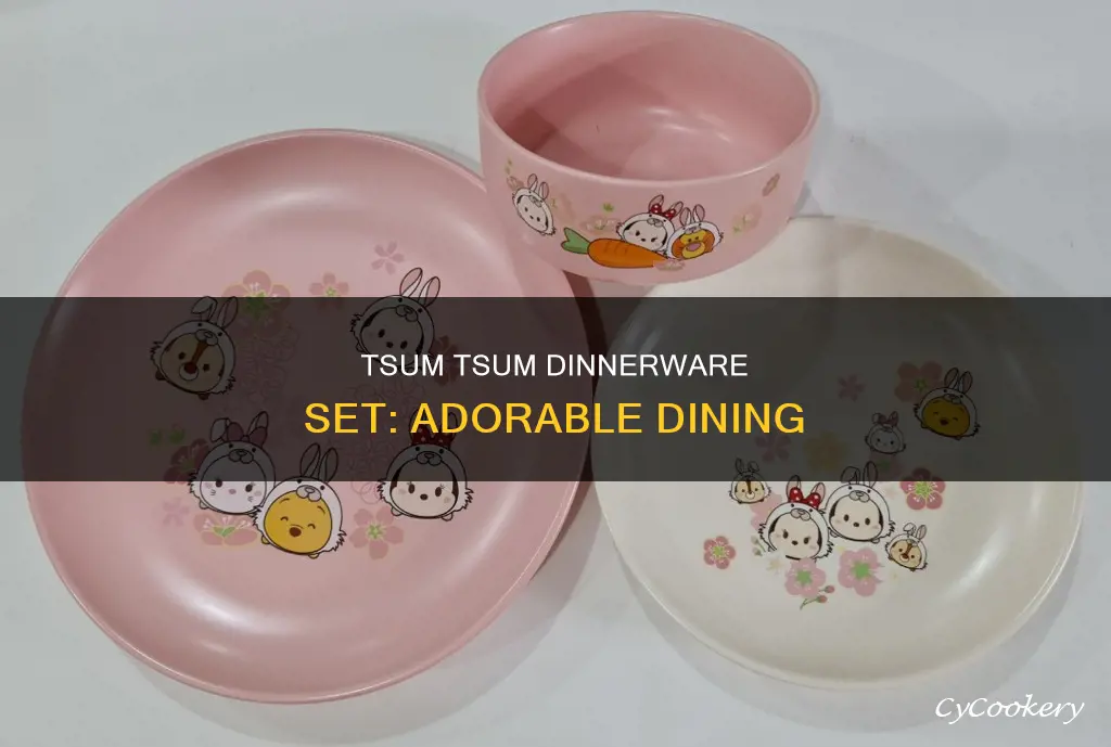 tsum tsum dinnerware set