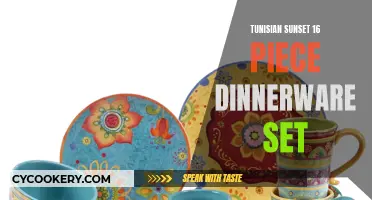 Tunisian Sunset Dinnerware Set: A Table's Warm Glow