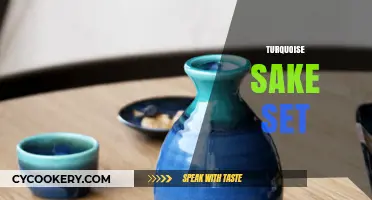 Elegant Turquoise Sake Set: Enhance Your Japanese Dining Experience