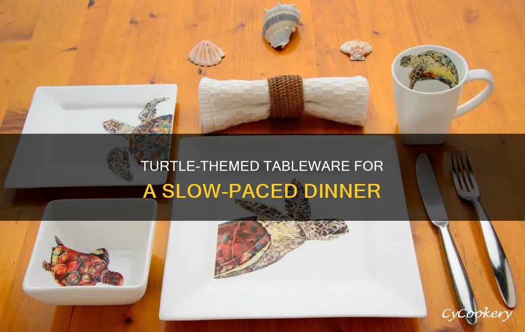 turtle dinnerware set