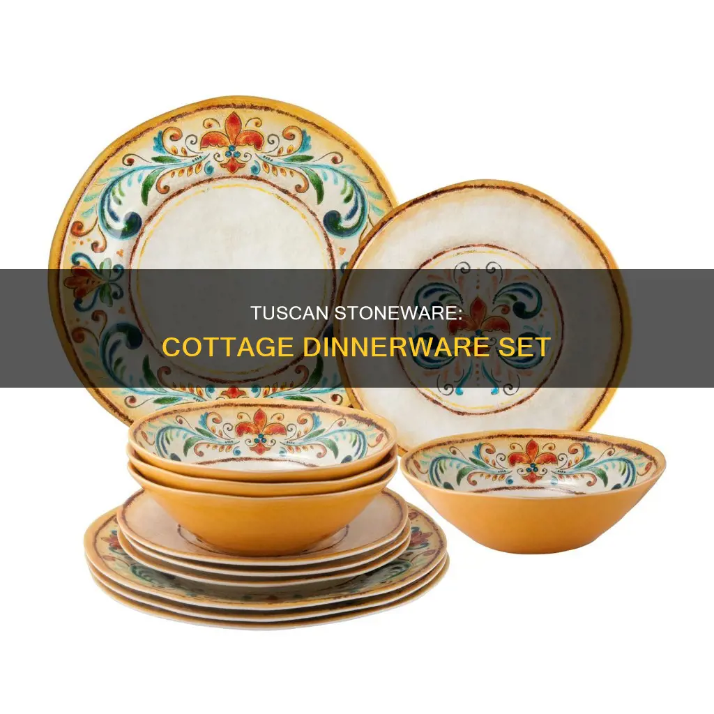 tuscan cottage stoneware dinnerware set