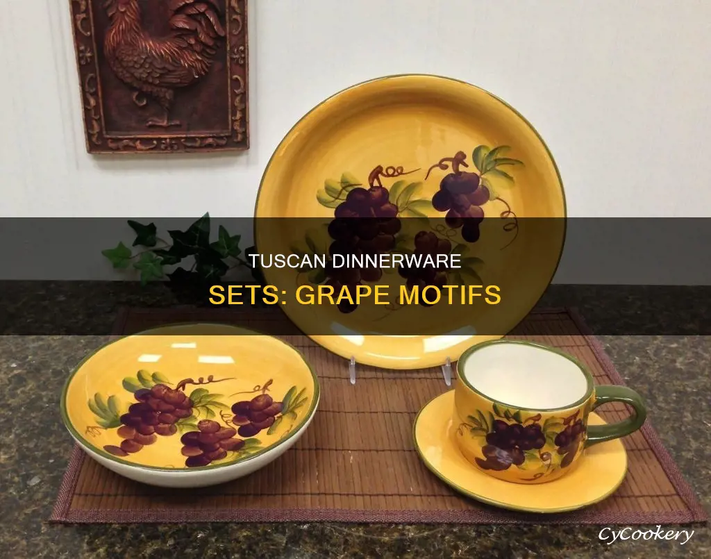 tuscan dinnerware sets grapes