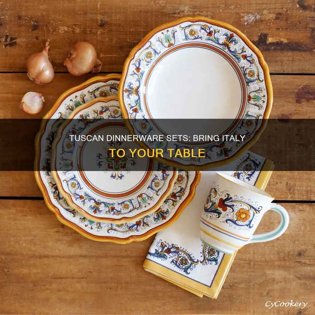 tuscan dinnerware sets