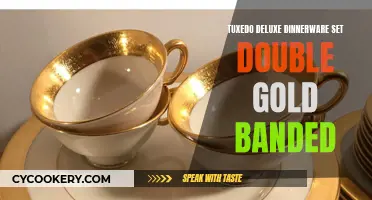 Tuxedo Deluxe Dinnerware: Gold-Banded Luxury