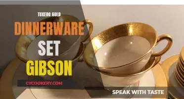 Gibson's Tuxedo Gold Dinnerware Set: Timeless Elegance