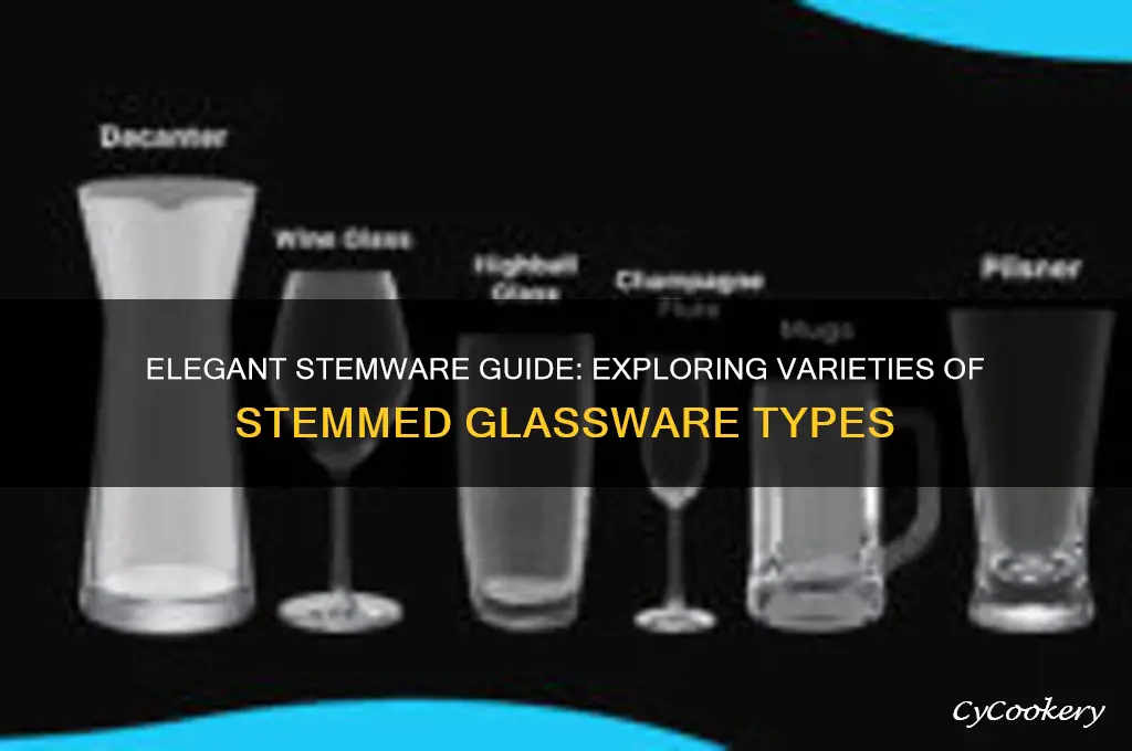 types of stemmed glassware