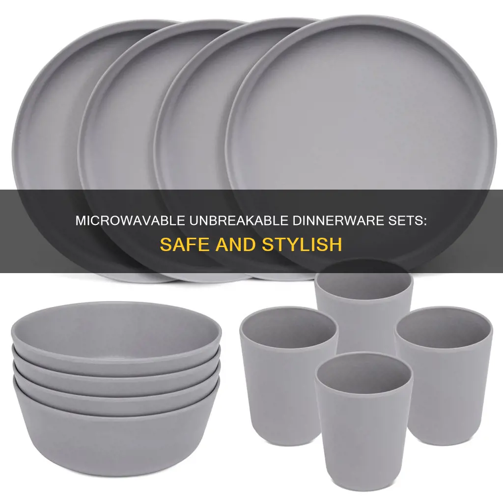 unbreakable dinnerware sets microwaveable