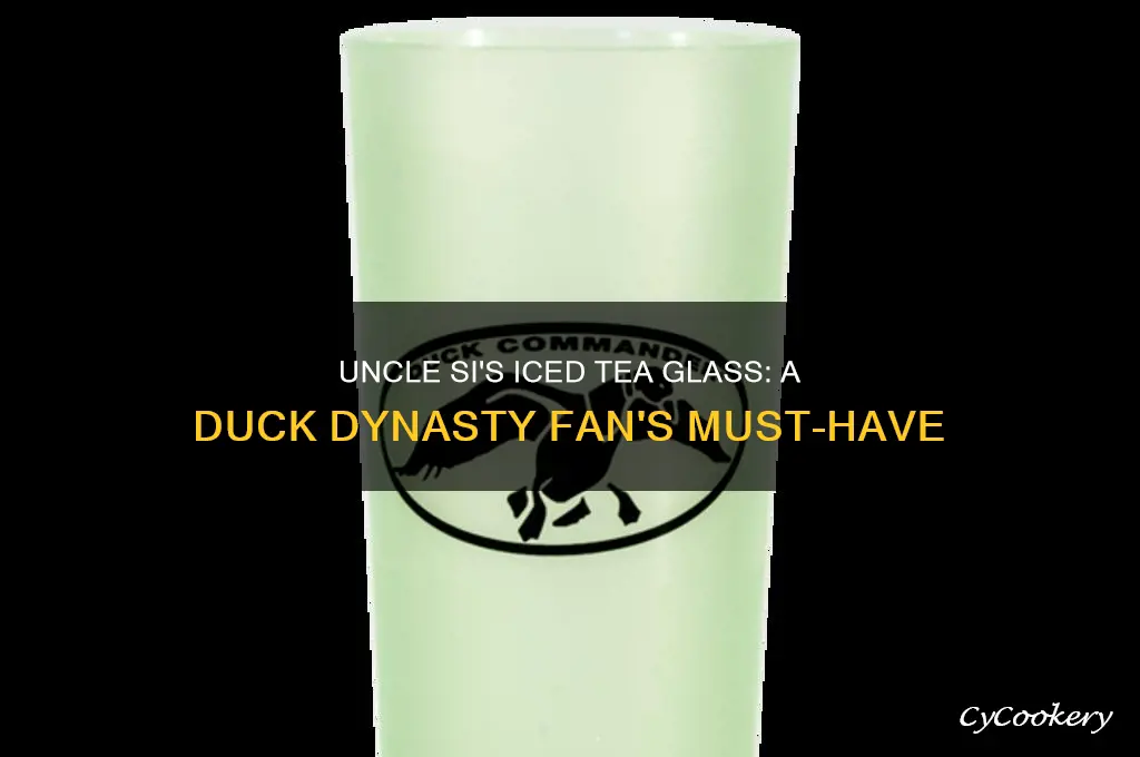 uncle si iced tea glass