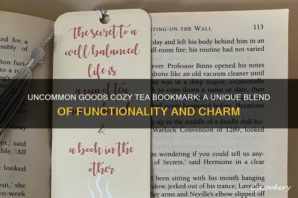 uncommon goods cozy tea bookmark