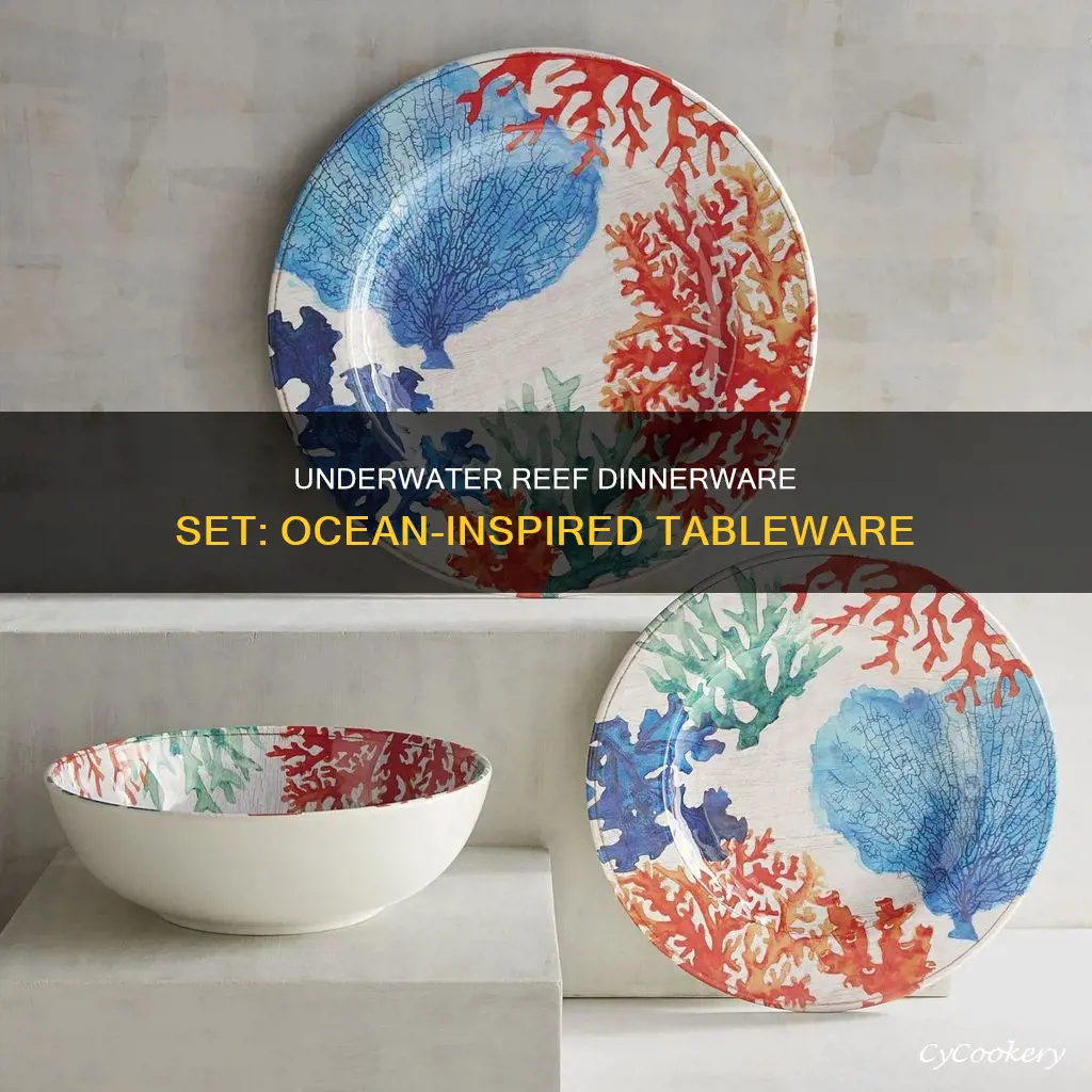 underwater reef dinnerware set