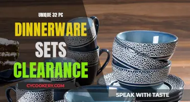 Clearance Dinnerware Sets: Unique 32-Piece Collections