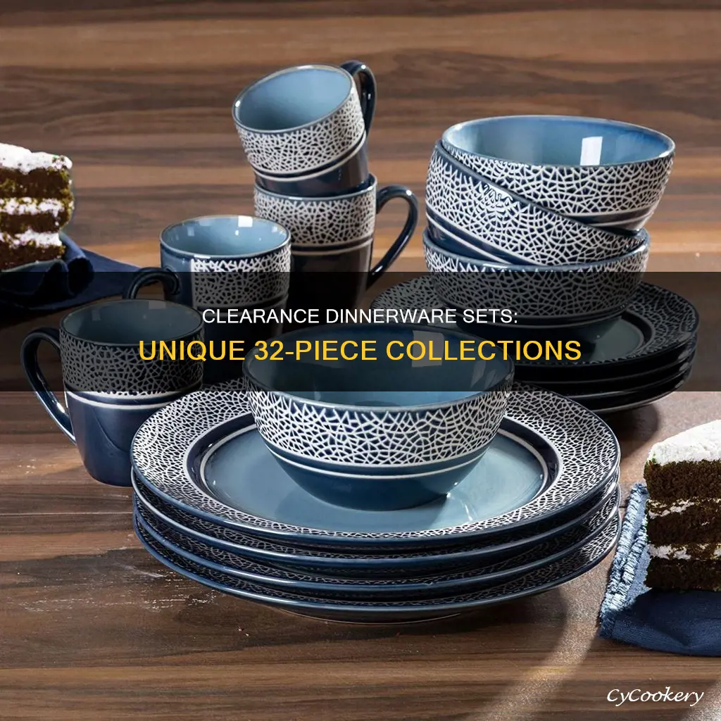 unique 32 pc dinnerware sets clearance