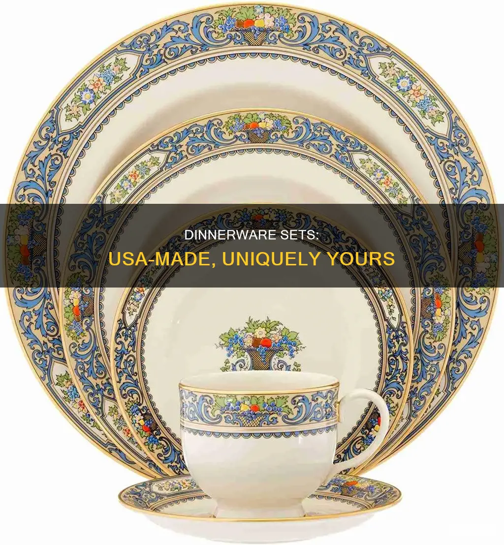 unique dinnerware set made in usa