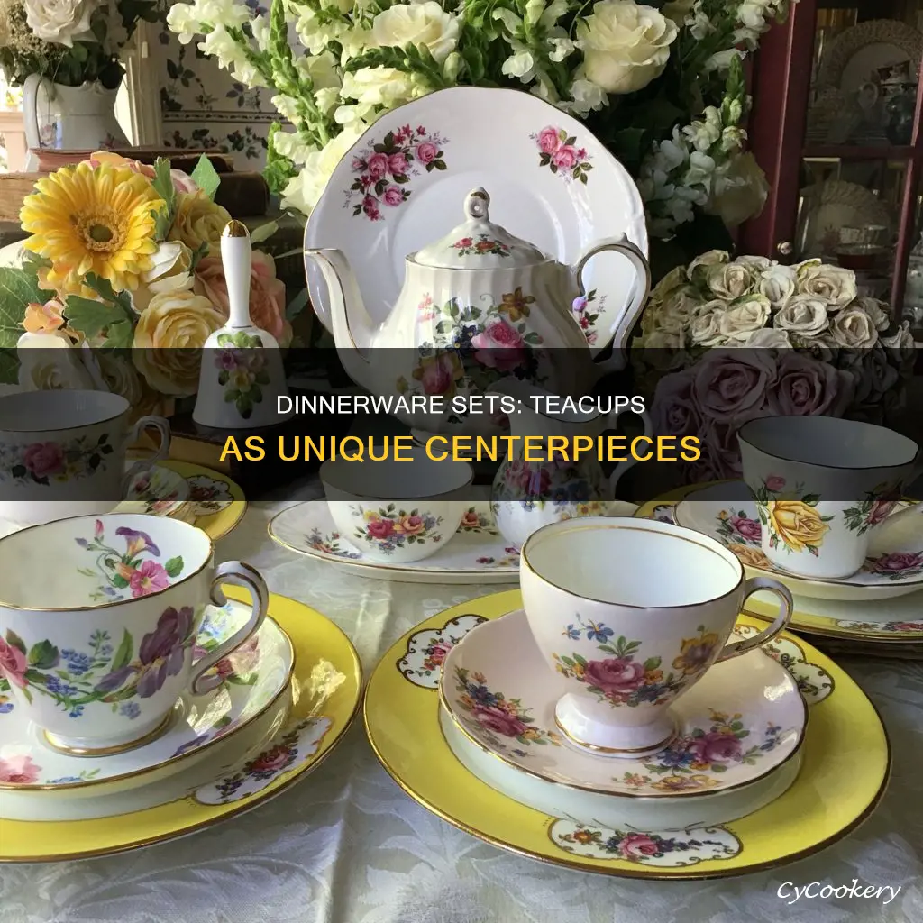 unique dinnerware sets with tea cups