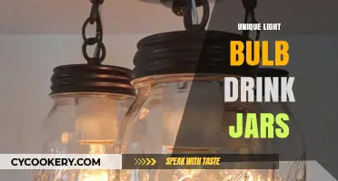 Creative Glow: Unique Light Bulb Drink Jars for Eco-Friendly Fun
