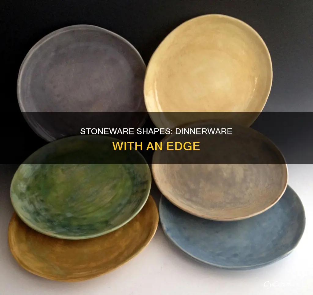 unique shaped stoneware dinnerware sets